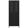vidaXL Highboard Μαύρη Οξυά 69,5 x 34 x 180 εκ. Επεξεργασμένο ξύλο