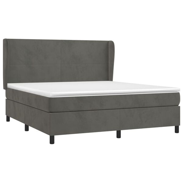 vidaXL &Kappa;&rho;&epsilon;&beta;ά&tau;&iota; Boxspring &mu;&epsilon; &Sigma;&tau;&rho;ώ&mu;&alpha; &Sigma;&kappa;&omicron;ύ&rho;&omicron; &Gamma;&kappa;&rho;&iota; 160x200 &epsilon;&kappa;. &Beta;&epsilon;&lambda;&omicron;ύ&delta;&iota;&nu;&omicron;