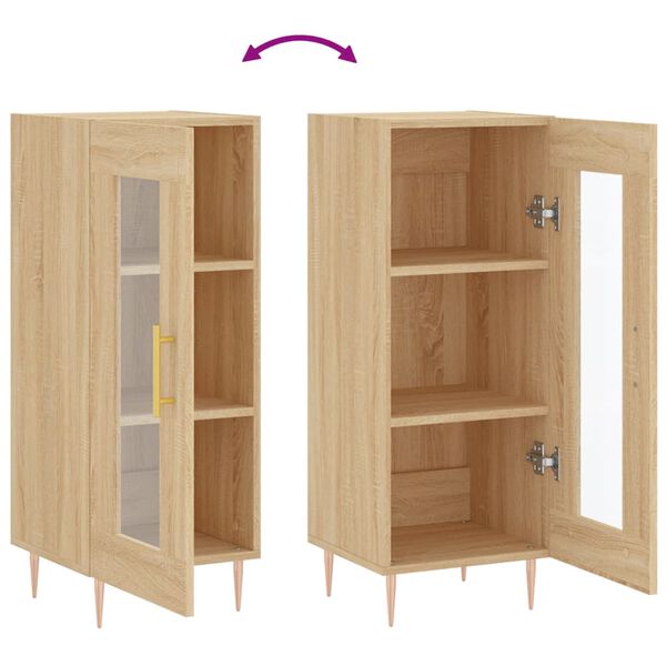 vidaXL Ντουλάπι Sonoma Δρυς 34,5x34x90 εκ. από Επεξεργασμένο Ξύλο