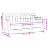 vidaXL Καναπές Τριθέσιος Μπορντό 180 εκ. Υφασμάτινος
