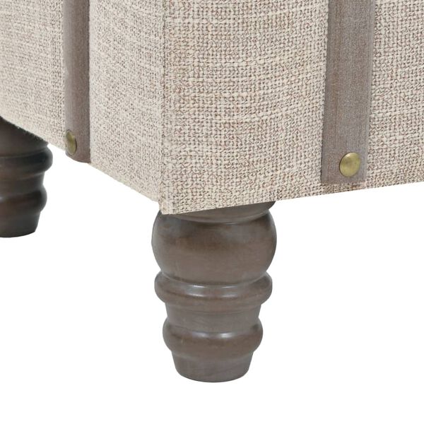 vidaXL Πάγκος Αποθήκευσης 111 x 34 x 37 εκ. από Μασίφ Ξύλο και Ατσάλι