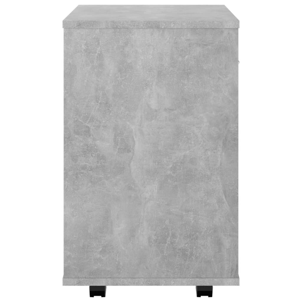 vidaXL Ντουλάπι Τροχήλατο Γκρι Σκυρ. 46 x 36 x 59 εκ. από Επεξ. Ξύλο