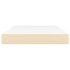 vidaXL Στρώμα με Pocket Springs Κρεμ 120x200x20 εκ. Υφασμάτινο