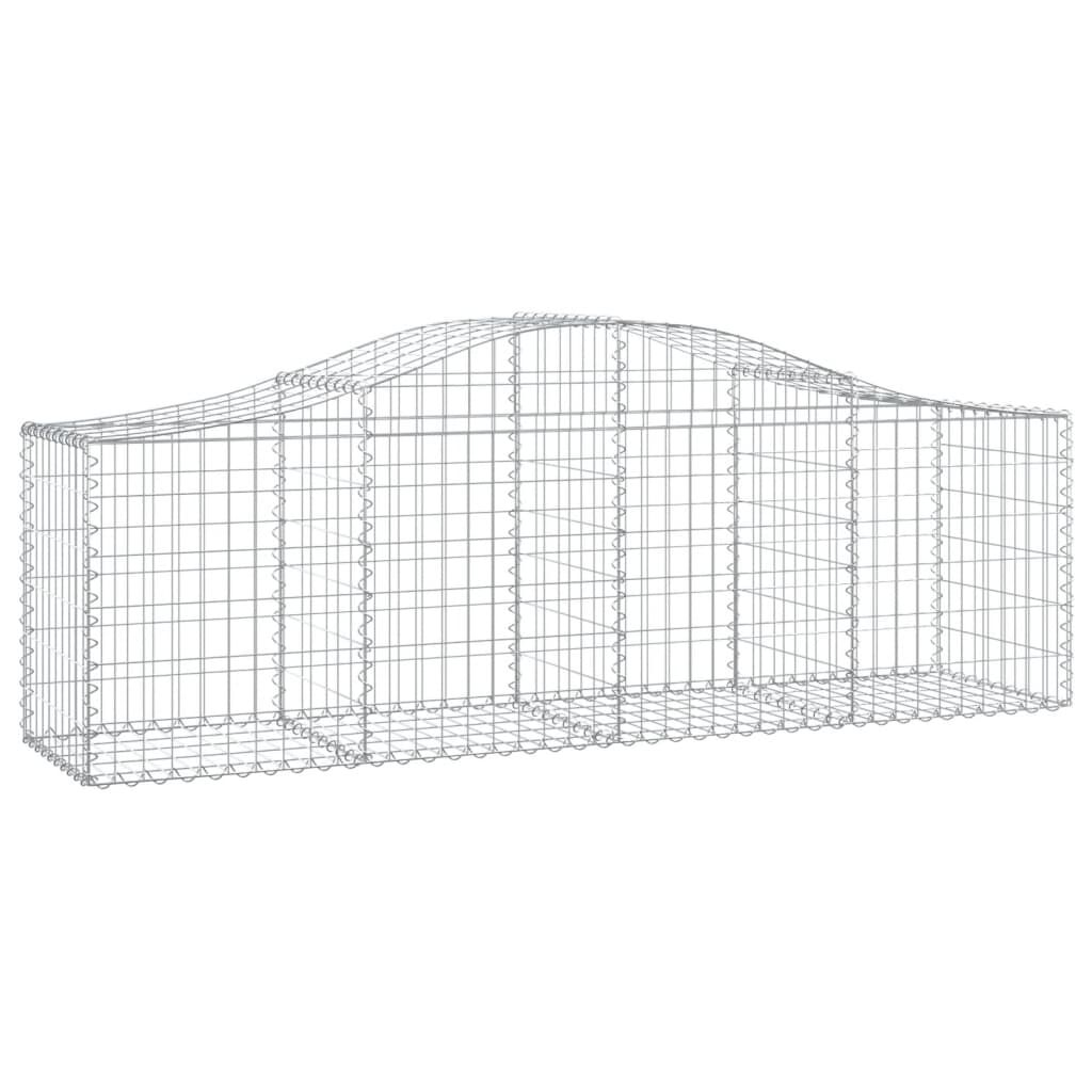 vidaXL Συρματοκιβώτια Τοξωτά 13 τεμ. 200x50x60/80 εκ. Γαλβαν. Ατσάλι