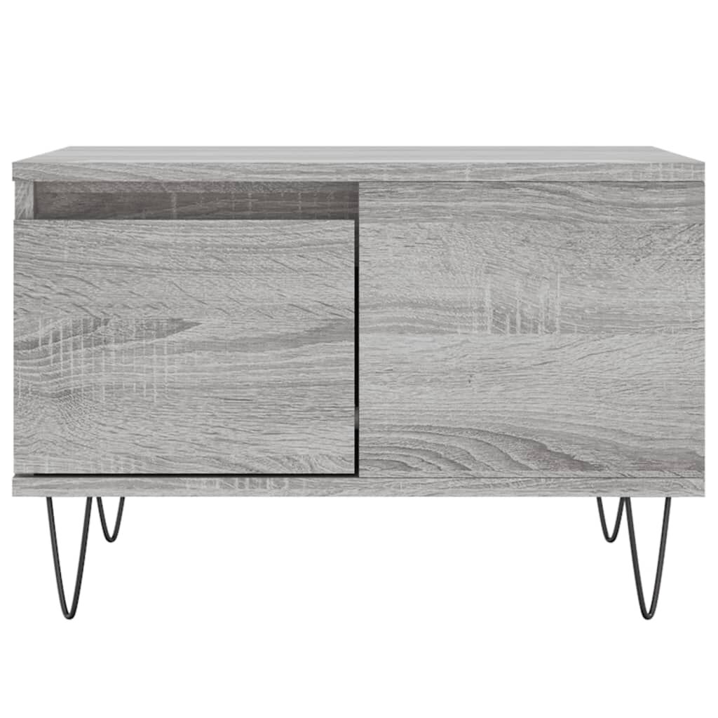 vidaXL Τραπεζάκι Σαλονιού Γκρι Sonoma 55x55x36,5εκ. Επεξεργασμένο Ξύλο