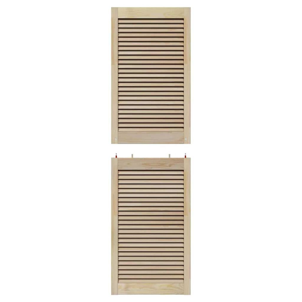 vidaXL Πόρτες Ντουλάπας με πόρτα 4 pcs Καφέ 170 x 49.5 x 2.1 εκ