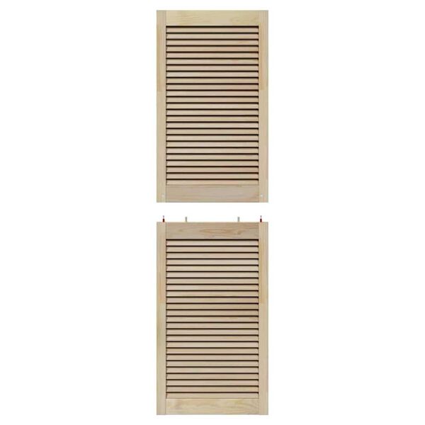 vidaXL Πόρτες Ντουλάπας με πόρτα 4 pcs Καφέ 170 x 49.5 x 2.1 εκ