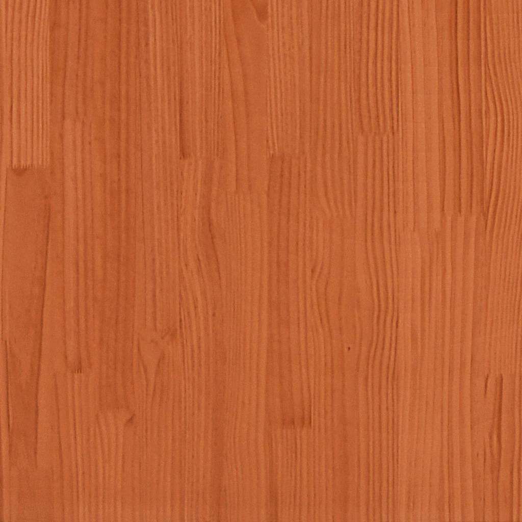 vidaXL Σκελετός Κρεβατιού Καφέ κεριού 75 x 190 cm Μασίφ ξύλο πεύκου