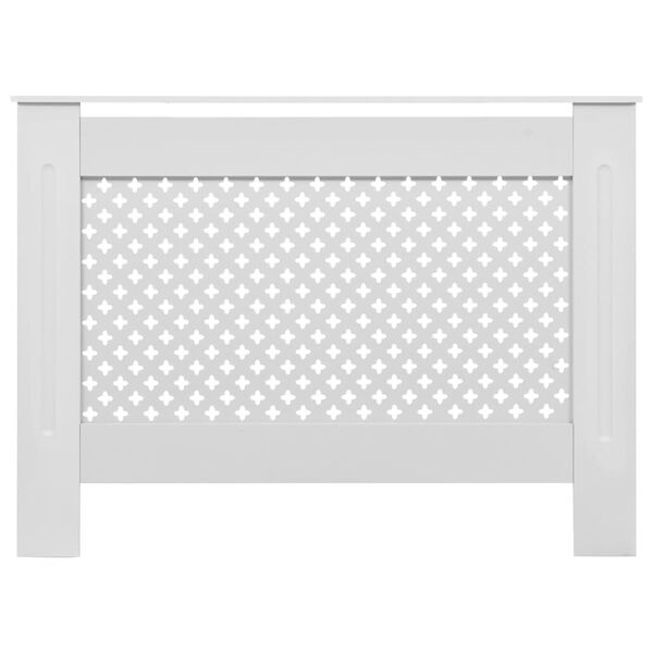 vidaXL Καλύμματα Καλοριφέρ 2 τεμ. Λευκά 112 x 19 x 81,5 εκ. από MDF
