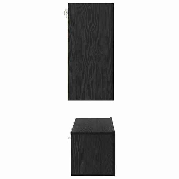 vidaXL Σετ επίπλου τηλεόρασης 6 pcs Μαύρη δρυς 60 x 30 x 30 cm