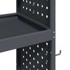 vidaXL Καρότσι εργαλείων με ράφι Ανθρακί 65 x 35 x 111 εκ Κρύα χάλυβας
