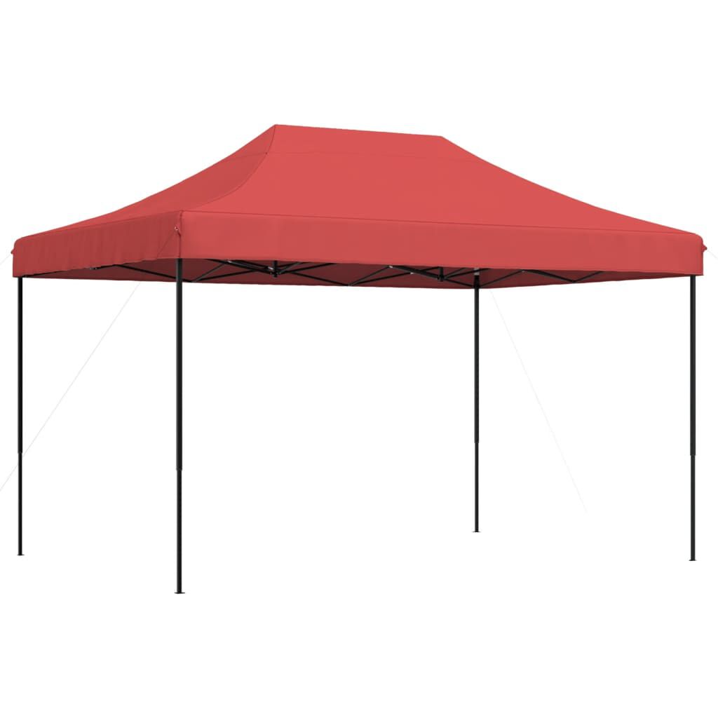 vidaXL Τέντα Εκδηλώσεων Πτυσσόμενη Pop-Up Μπορντό 410x279x315 εκ.