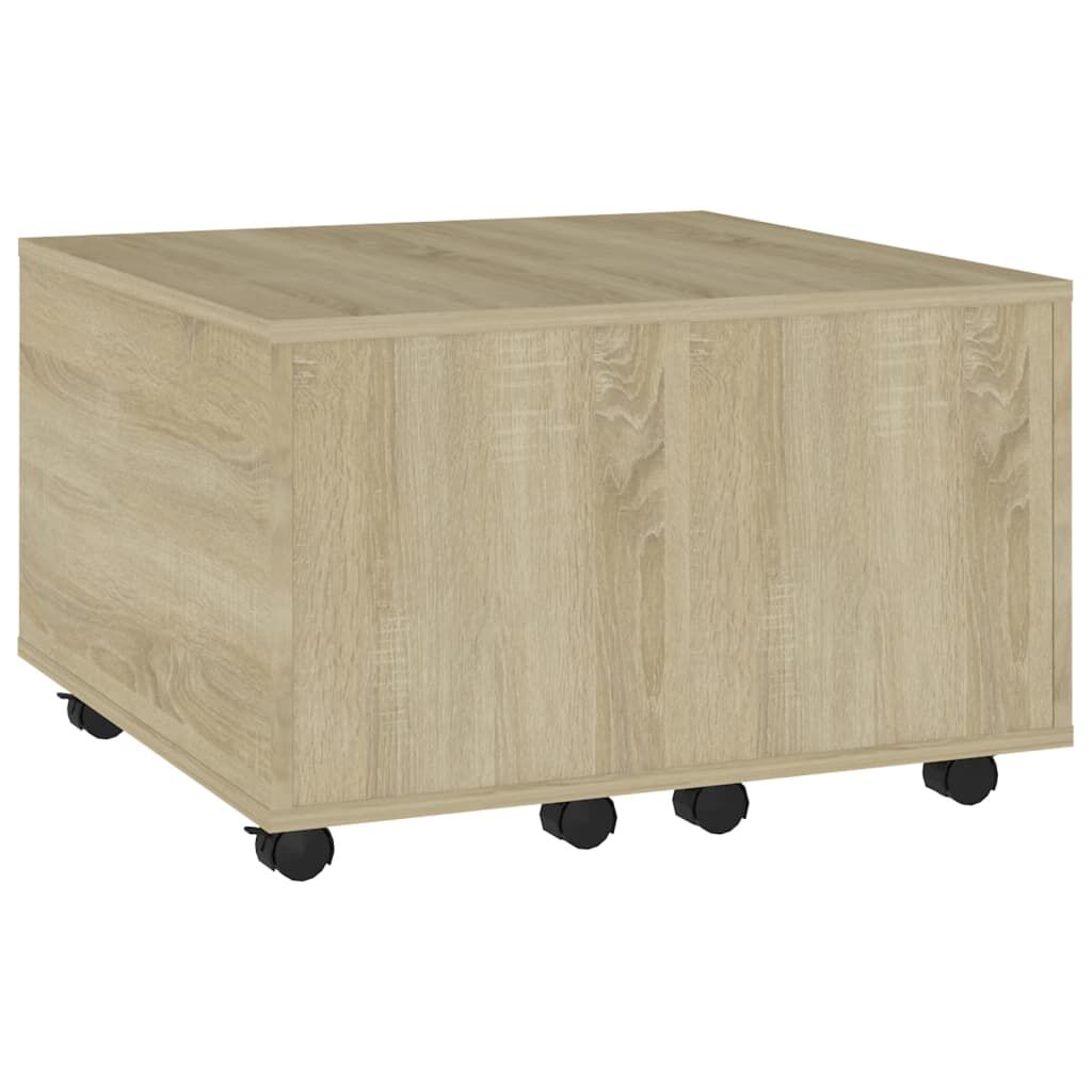 vidaXL Τραπεζάκι Σαλονιού Sonoma Δρυς 60 x 60 x 38 εκ. από Επεξ. Ξύλο