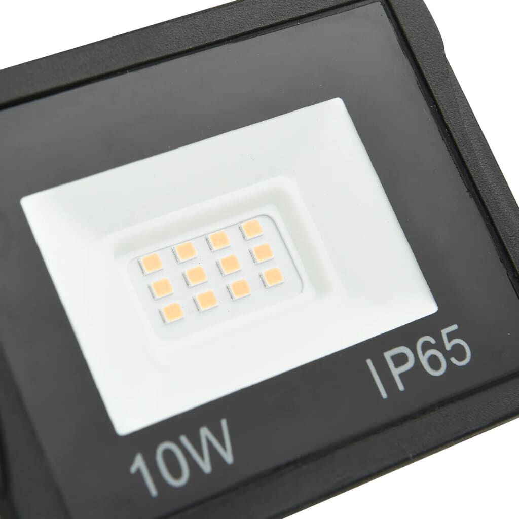 vidaXL Προβολέας LED Θερμό Λευκό 10 W