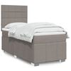 vidaXL &Kappa;&rho;&epsilon;&beta;ά&tau;&iota; Boxspring &mu;&epsilon; &Sigma;&tau;&rho;ώ&mu;&alpha; Taupe 90x190 &epsilon;&kappa;.&Upsilon;&phi;&alpha;&sigma;&mu;ά&tau;&iota;&nu;&omicron;