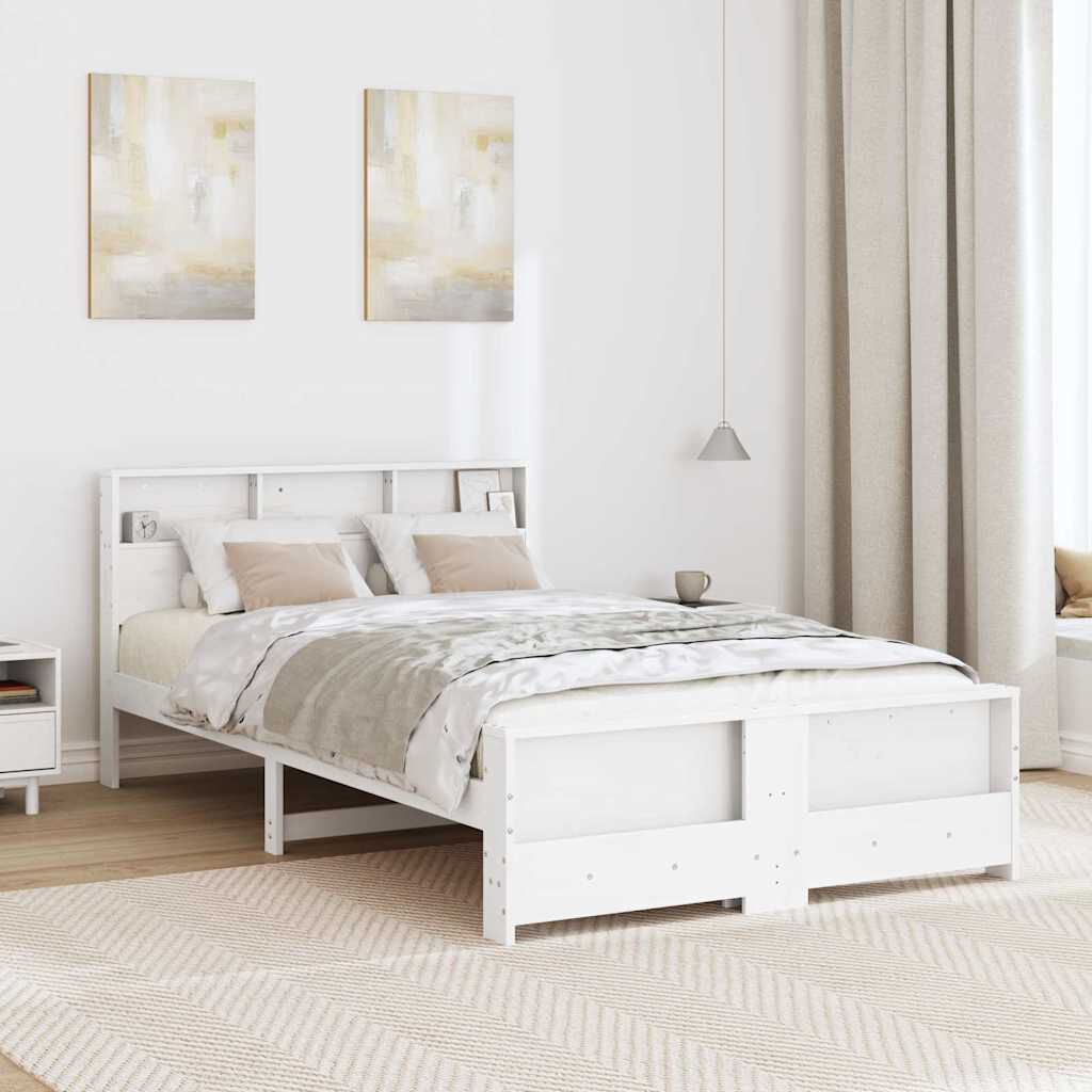 vidaXL Σκελετός Κρεβατιού Καφέ 180 x 200 cm Μασίφ ξύλο πεύκου