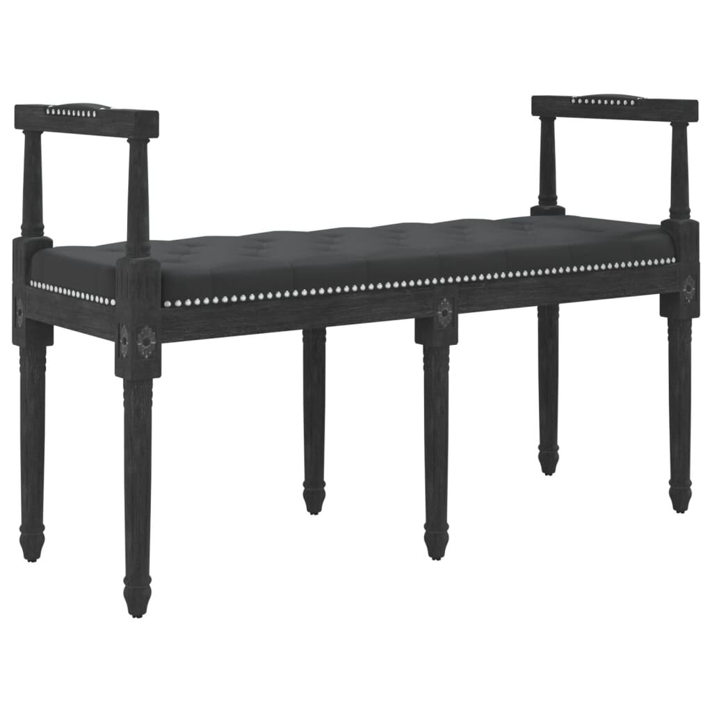 vidaXL Πάγκος Μαύρος 110x40x70 εκ. Βελούδινος