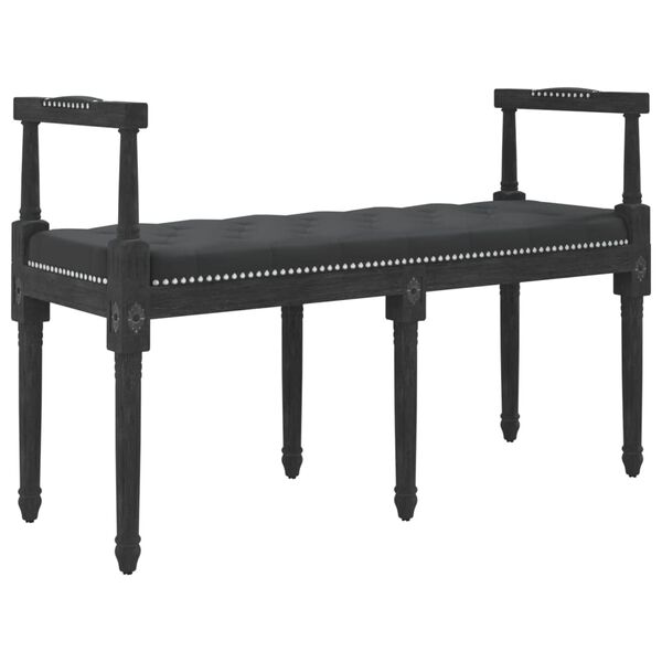 vidaXL Πάγκος Μαύρος 110x40x70 εκ. Βελούδινος