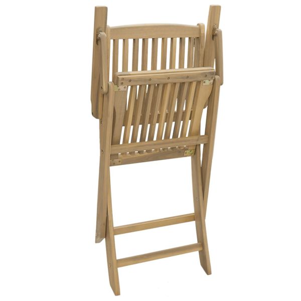 vidaXL Καρέκλες Κήπου Πτυσσόμενες 2 τεμ 58x54,5x90 εκ. Μασίφ Ακακία