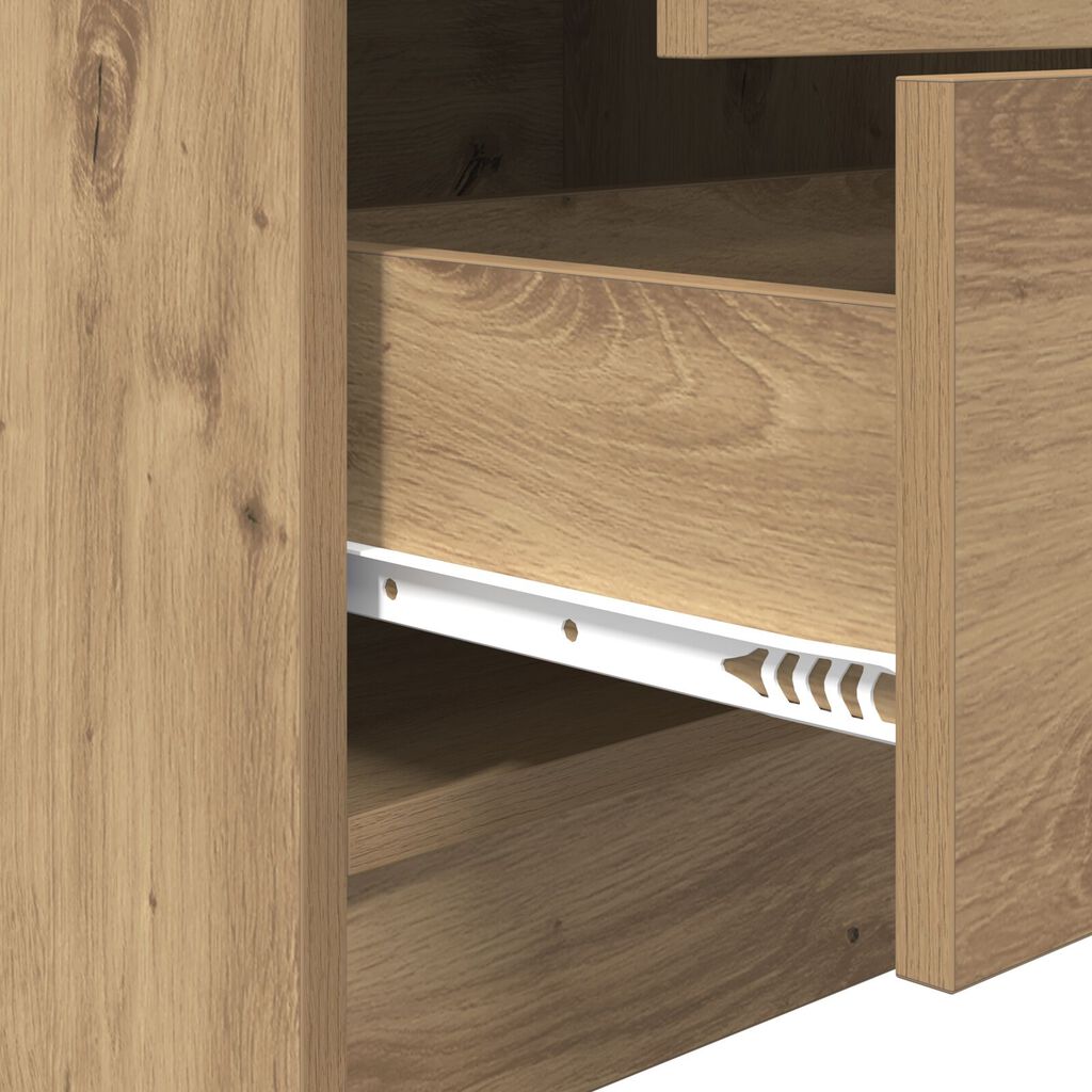 vidaXL Μονάδα Ραφιών Artisan Oak Artisan Oak Επεξεργασμένο ξύλο Μεσαίο