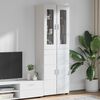 vidaXL Highboard FLORIN &Upsilon;&psi;&eta;&lambda;ή&sigmaf; &gamma;&upsilon;&alpha;&lambda;ά&delta;&alpha;&sigmaf; &lambda;&epsilon;&upsilon;&kappa;ό 60 x 35 x 182 &epsilon;&kappa;.