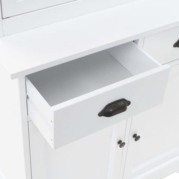 vidaXL Βιτρίνα Σαλονιού με 4 Πόρτες 80x40x180 εκ. MDF και Ξύλο Πεύκου