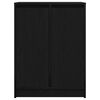 vidaXL Sideboard Μαύρη βελανιδιά 57x34x76 cm Κατασκευασμένο ξύλο