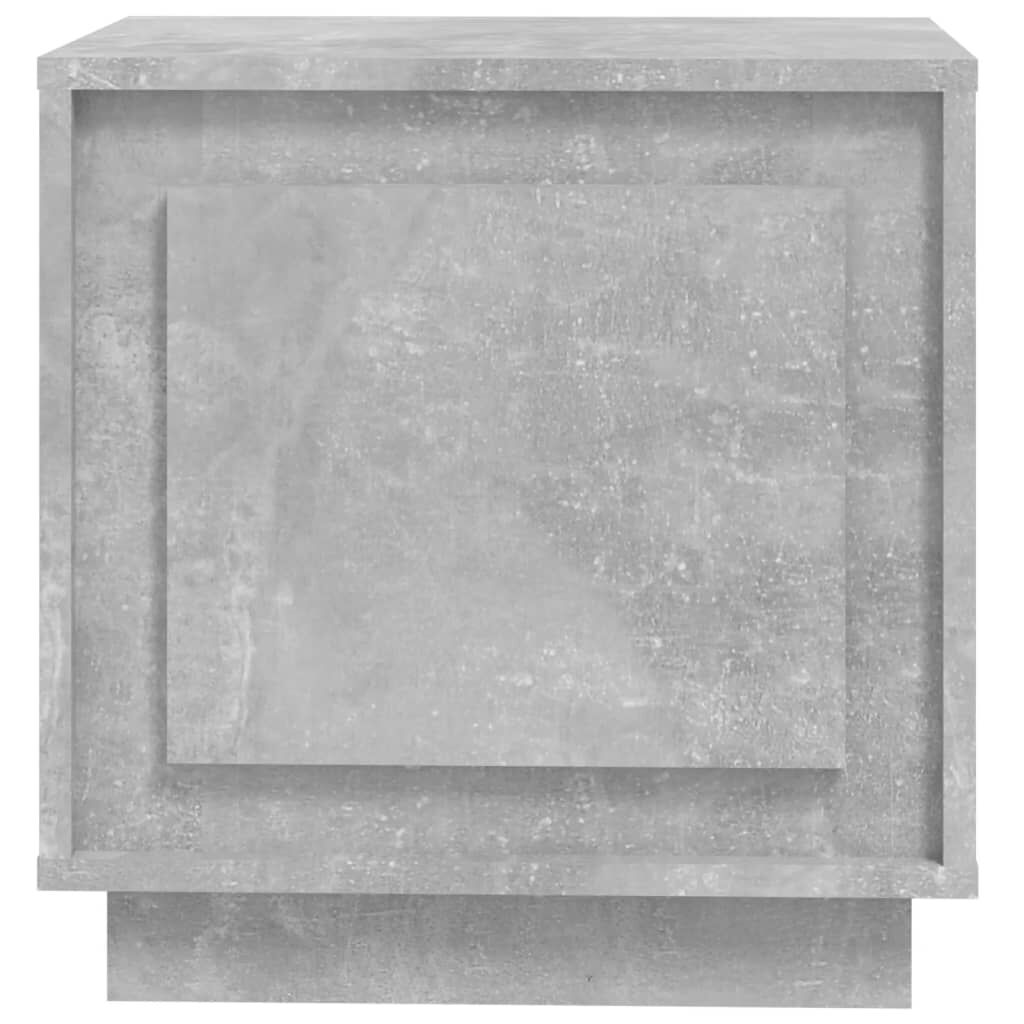 vidaXL Κομοδίνο Γκρι Σκυρ. 44x35x45 εκ. από Επεξεργασμένο Ξύλο