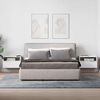 vidaXL Κομοδίνα Επιτοίχια 2 τεμ. Λευκά 45x26x28,5 εκ.