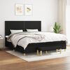 vidaXL &Kappa;&rho;&epsilon;&beta;ά&tau;&iota; Boxspring &mu;&epsilon; &Sigma;&tau;&rho;ώ&mu;&alpha; &Mu;&alpha;ύ&rho;&omicron; 200x200 &epsilon;&kappa;. &Upsilon;&phi;&alpha;&sigma;&mu;ά&tau;&iota;&nu;&omicron;