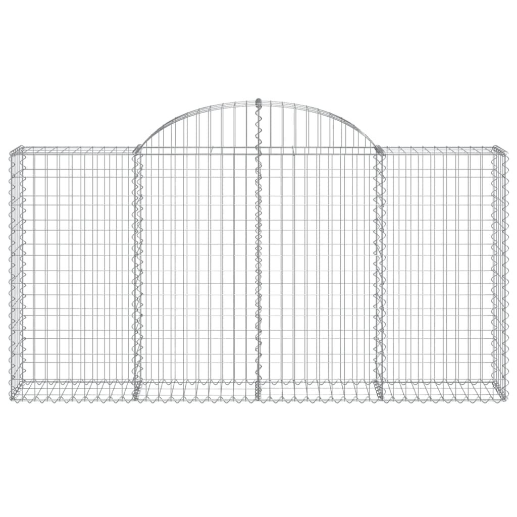 vidaXL Συρματοκιβώτια Τοξωτά 20 τεμ. 200x30x100/120 εκ. Γαλβαν. Ατσάλι