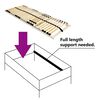 vidaXL Βάση κρεβατιού με λάμες Καφέ 70 x 190 cm Στερεό Ξύλο Μηλιάς