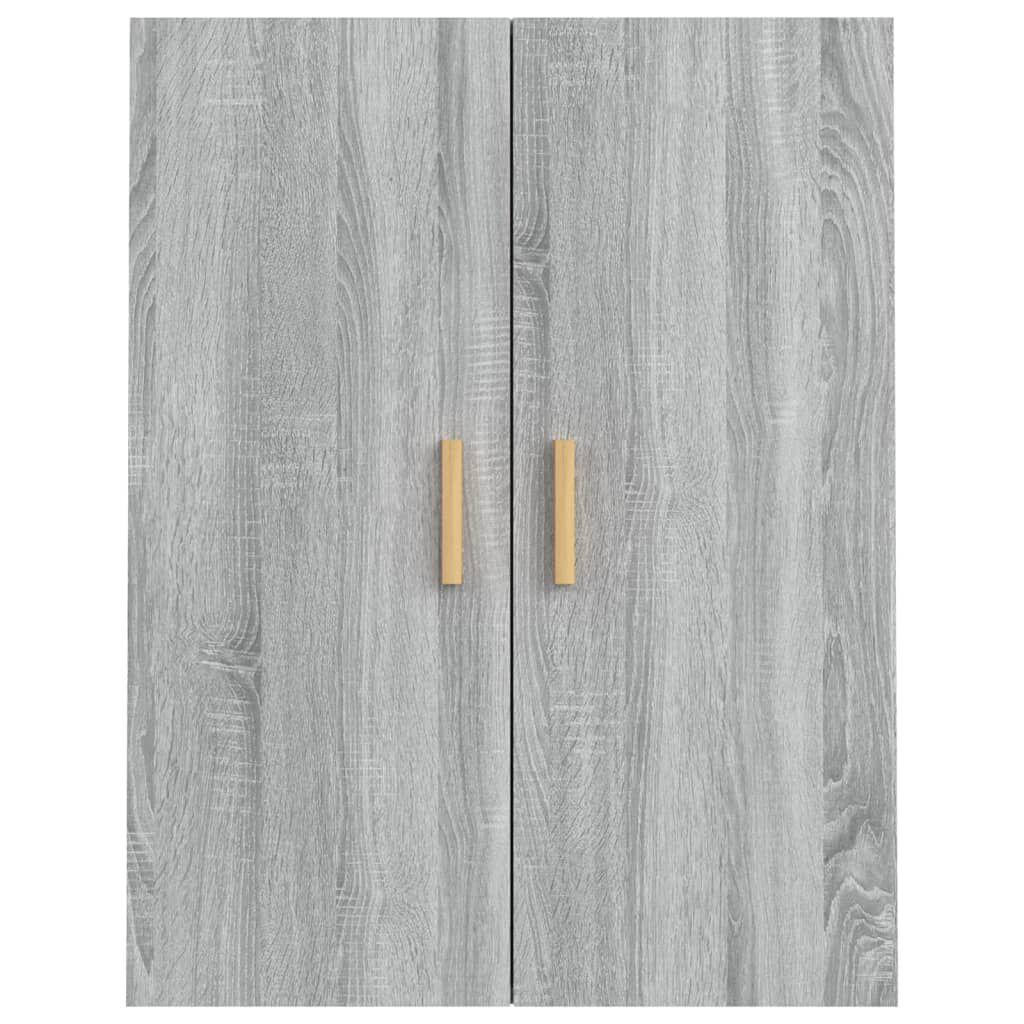 vidaXL Ντουλάπι Τοίχου Κρεμαστό Γκρι sonoma 69,5x34x90 εκ.