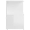 vidaXL Κομοδίνα 2 τεμ. Γυαλιστερό Λευκό 35x35x55 εκ. από Επεξ. Ξύλο