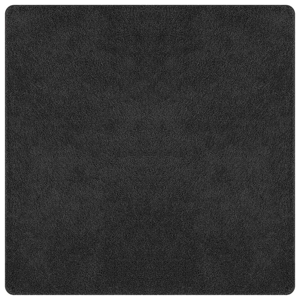 Χαλί shaggy με λατέξ γκρι 120x120 εκ.