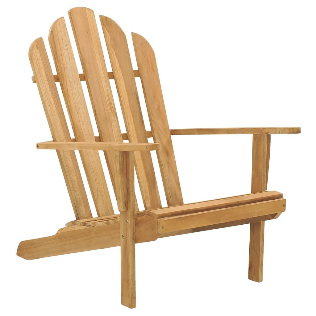 vidaXL Καρέκλα Adirondack από Μασίφ Ξύλο Teak