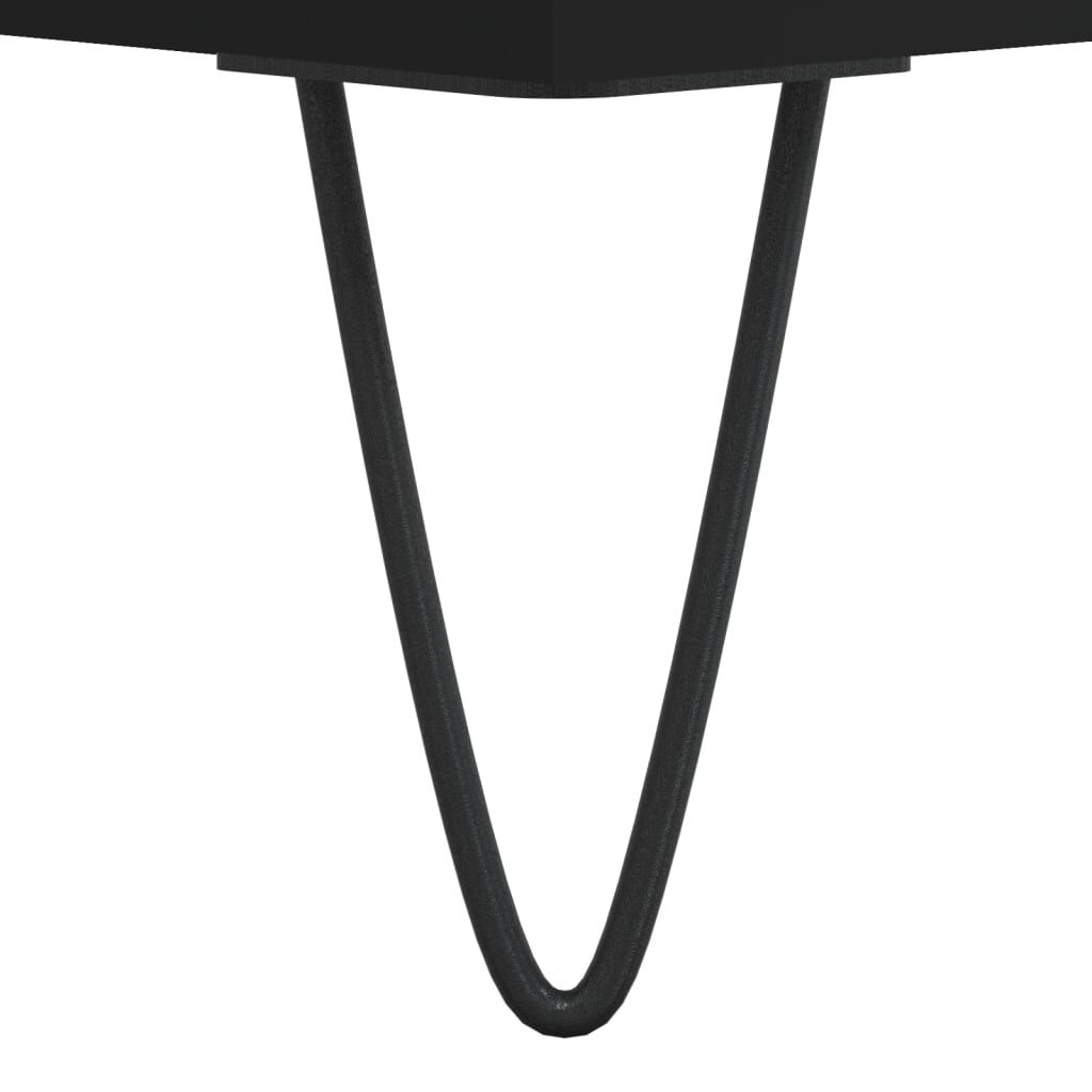 vidaXL Ντουλάπι Μαύρο 34,5x32,5x90 εκ. Επεξεργασμένο Ξύλο