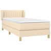 vidaXL &Kappa;&rho;&epsilon;&beta;ά&tau;&iota; Boxspring &mu;&epsilon; &Sigma;&tau;&rho;ώ&mu;&alpha; &Kappa;&rho;&epsilon;&mu; 90x200 &epsilon;&kappa;.&Upsilon;&phi;&alpha;&sigma;&mu;ά&tau;&iota;&nu;&omicron;