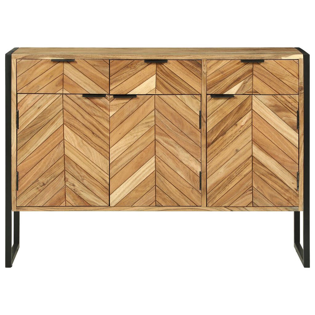 vidaXL Πλευρικός Ντούλαπας 100x30x75 cm Μασίφ Ξύλο Ακακίας