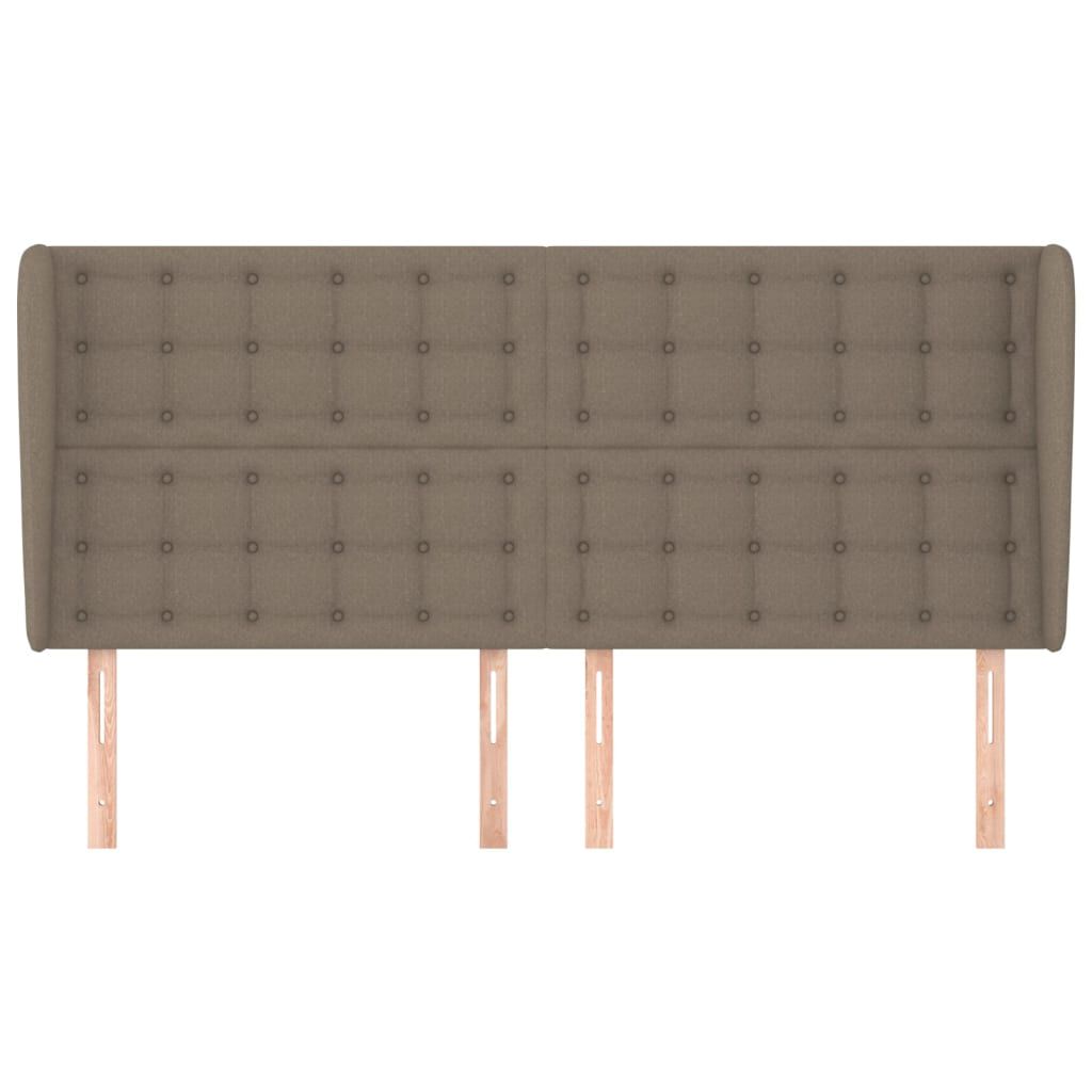 vidaXL Κεφαλάρι με Πτερύγια Taupe 203x23x118/128 εκ. Υφασμάτινο