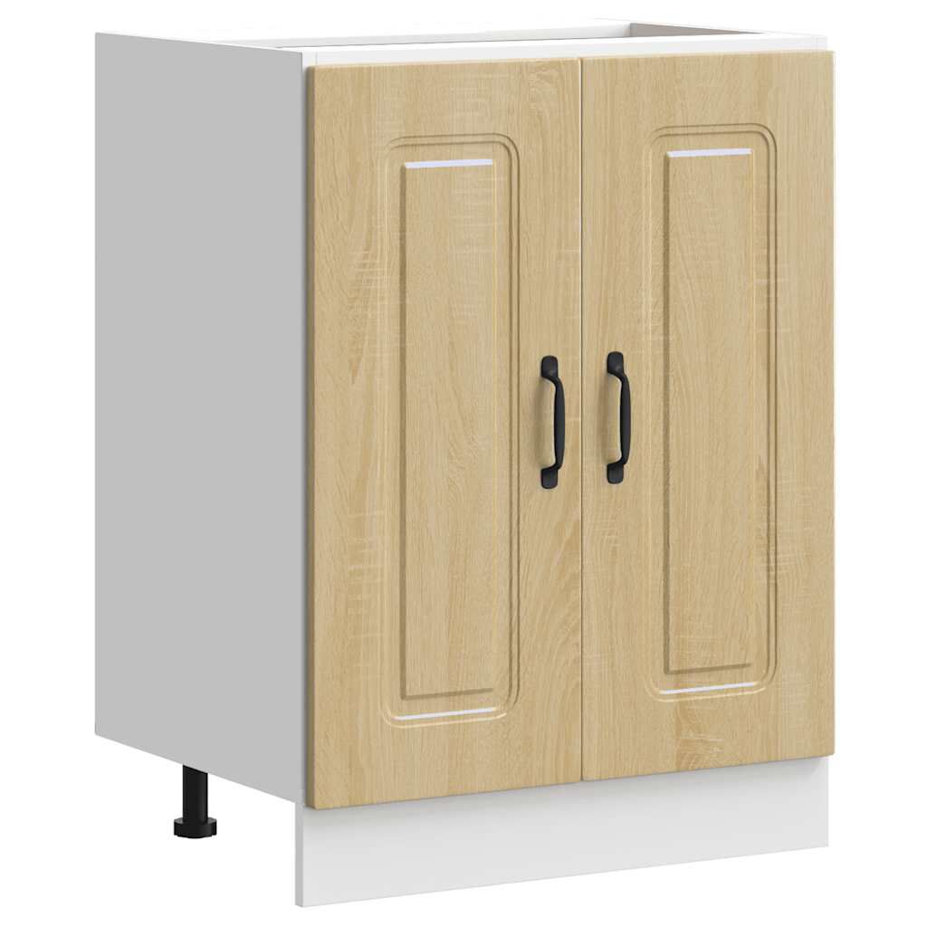 vidaXL Ντουλάπι βάσης νεροχύτη Kalmar Sonoma Δρυς 60x46x81,5 εκ.