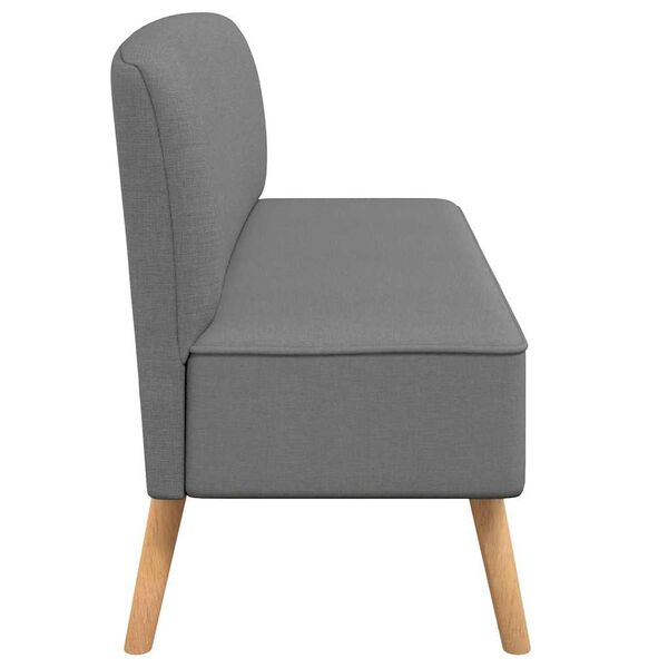 vidaXL Καναπές Ανοιχτό Γκρι 117 x 55,5 x 77 εκ. Υφασμάτινος