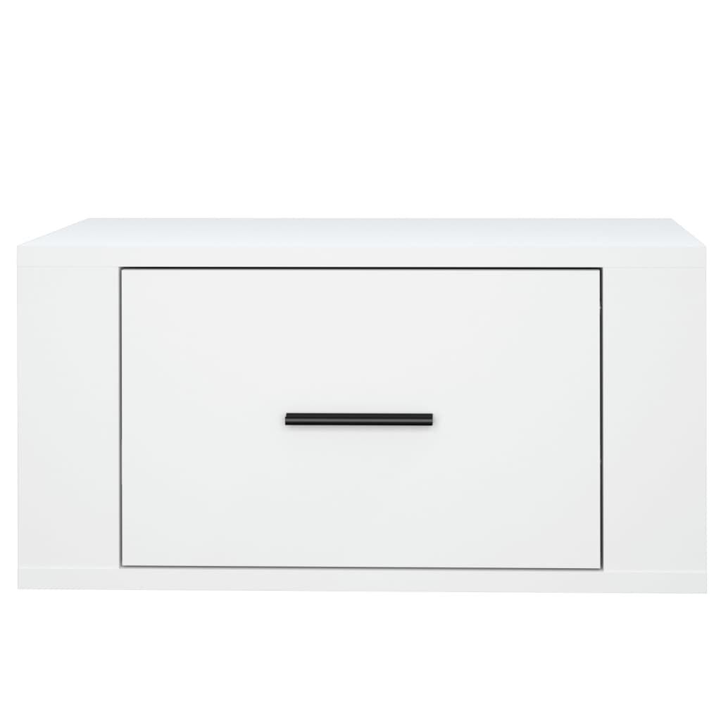 vidaXL Κομοδίνα Επιτοίχια 2 τεμ. Λευκά 50x36x25 εκ.