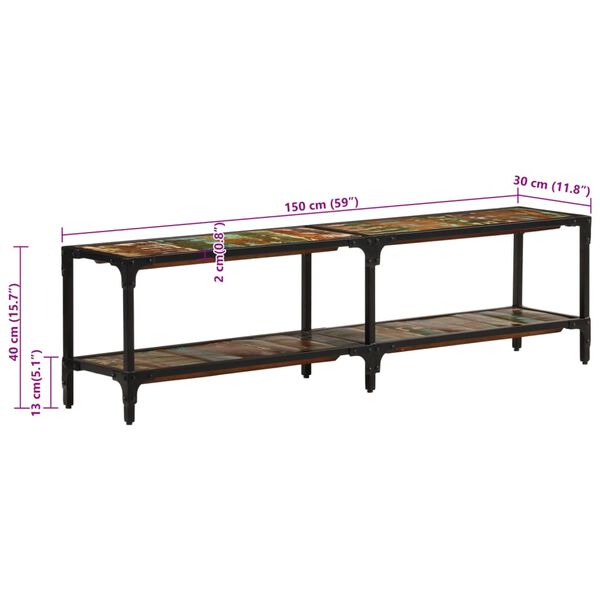 vidaXL Έπιπλο Τηλεόρασης 150 x 30 x 40 εκ. από Μασίφ Ανακυκλωμένο Ξύλο