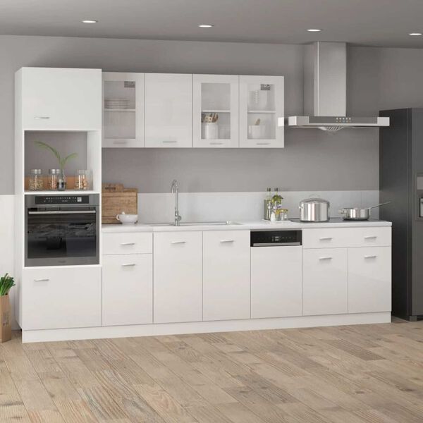 vidaXL Ντουλάπι Νεροχύτη Lyon Γυαλιστερό Λευκό 80x46x81,5εκ.