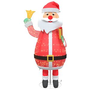 vidaXL Άγιος Βασίλης Χριστουγέννων Θερμό λευκό 100 x 180 cm ύφασμα