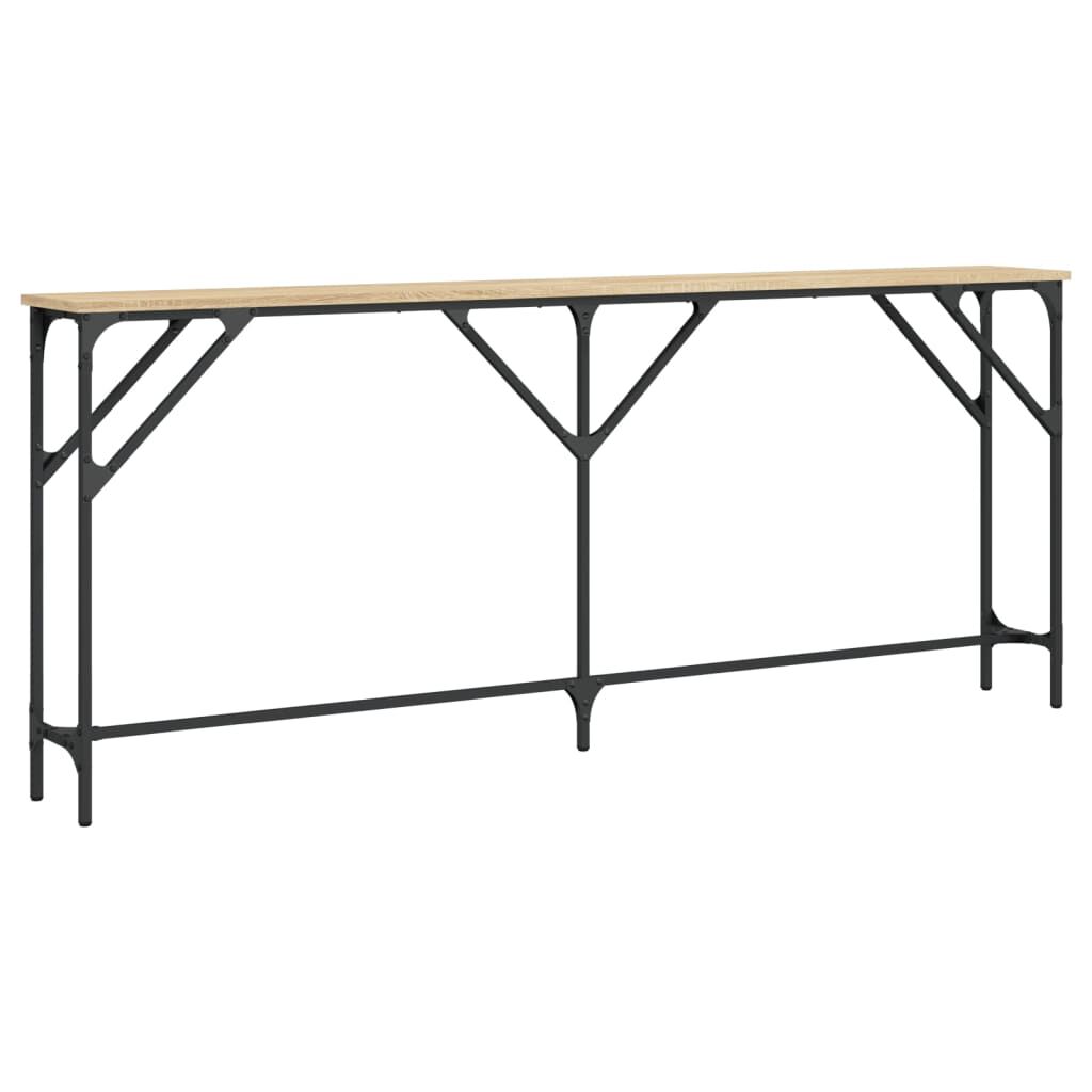 vidaXL Τραπέζι Κονσόλα Sonoma Δρυς 180x23x75 εκ. Επεξεργασμένο Ξύλο