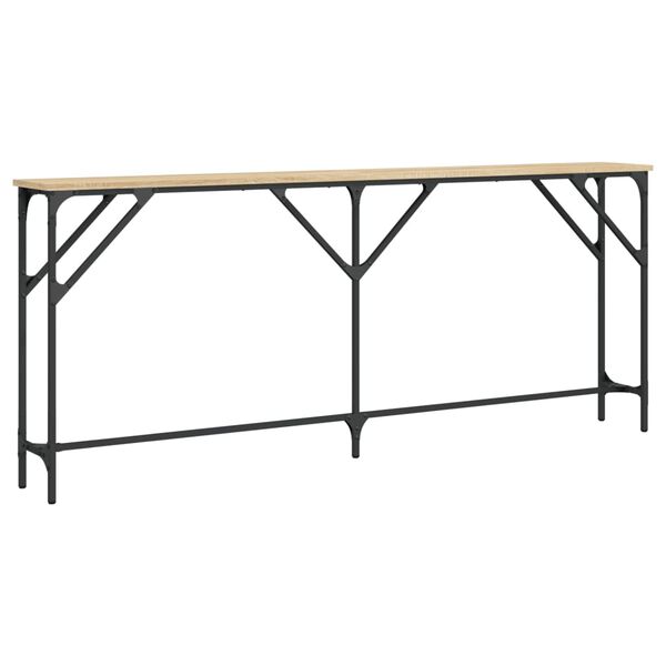 vidaXL Τραπέζι Κονσόλα Sonoma Δρυς 180x23x75 εκ. Επεξεργασμένο Ξύλο