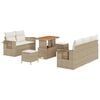 vidaXL &Sigma;&epsilon;&tau; &Kappa;&alpha;&nu;&alpha;&pi;έ &Kappa;ή&pi;&omicron;&upsilon; &mu;&epsilon; &mu;&alpha;&xi;&iota;&lambda;ά&rho;&iota; 8 pcs &Mu;&pi;&epsilon;&zeta; &sigma;&upsilon;&nu;&theta;&epsilon;&tau;&iota;&kappa;ό &rho;&alpha;&tau;ά&nu;