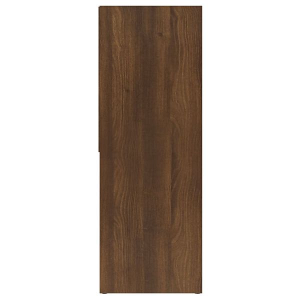vidaXL Βιβλιοθήκη Καφέ Δρυς 67 x 24 x 161 εκ. από Επεξεργασμένο Ξύλο